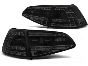 LED Rückleuchten für VW Golf 7 (VII) Limo 12-17 Schwarz Smoke dynamische Blinker