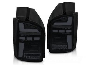 Voll LED Rückleuchten für VW T5 Bj. 10-15 Schwarz/Smoke dynamischer Blinker