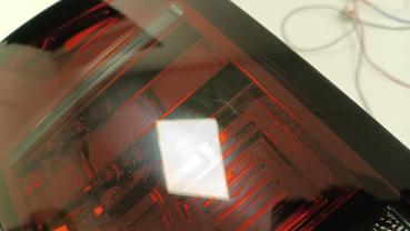 Preview: B-Ware  Voll LED Lightbar Rückleuchten für VW T6 15-19 Rot/Smoke (Flügeltüren / Halogen)