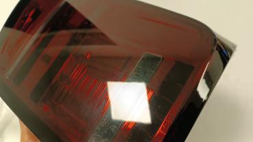 B-Ware  Voll LED Lightbar Rückleuchten für VW T6 15-19 Rot/Smoke (Flügeltüren / Halogen)