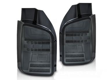 Voll LED Lightbar Rückleuchten für VW T6.1 Bj. 19- Smoke (Flügeltüren / Halogen)