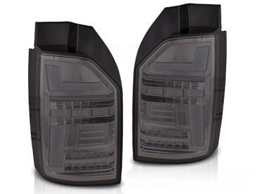 Voll LED Lightbar Rückleuchten für VW T6 Bj. 15-19 Smoke (Heckklappe / Halogen)