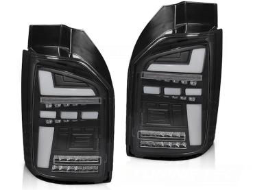 Voll LED Lightbar Rückleuchten für VW T6 15- T6.1 19- Schwarz Heckklappe / LED