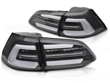 Voll LED Lightbar Rückleuchten für VW Golf 7  Variant Facelift 17-20 Schwarz