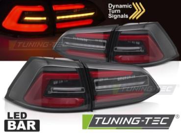 Voll LED Lightbar Rückleuchten für VW Golf 7  Variant Facelift Bj. 17-20 Schwarz