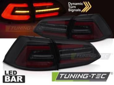 Voll LED Lightbar Rückleuchten für VW Golf 7 Variant 17-20 Schwarz Smoke
