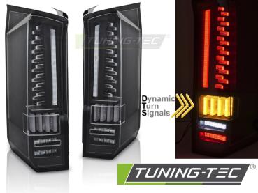 Voll LED Rückleuchten Set für VW CRAFTER / MAN TGE 2017+ schwarz/klar mit dynamischen Blinker