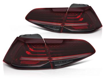 LaserLINE VOLL LED Rückleuchten Set für VW Golf 7 (VII) 13-19 kirschrot mit dyamischen Blinker