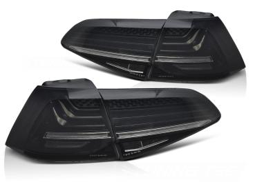 LaserLINE VOLL LED Rückleuchten Set für VW Golf 7 (VII) 13-19 schwarz/rauch mit dynamische Blinker