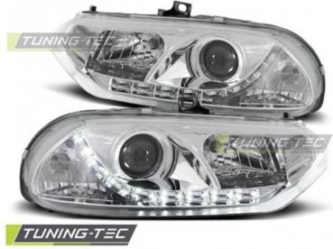 LED Tagfahrlicht - Design Scheinwerfer für Alfa Romeo 156 97-03 Chrom