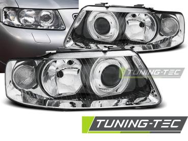 Design Scheinwerfer für Audi A3 8L Facelift 00-03 chrom