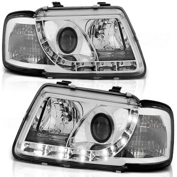 LED Tagfahrlicht Design Scheinwerfer für Audi A3 8L 96-00 chrom