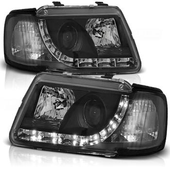 LED Tagfahrlicht Design Scheinwerfer für Audi A3 8L 96-00 schwarz
