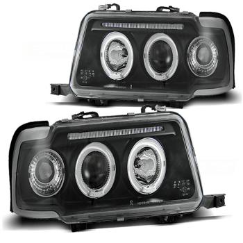 Scheinwerfer Angel Eyes für Audi 80 B4 Bj. 91-96 Schwarz