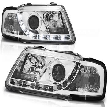 LED Tagfahrlicht Scheinwerfer für Audi A3 8L 96-00 chrom