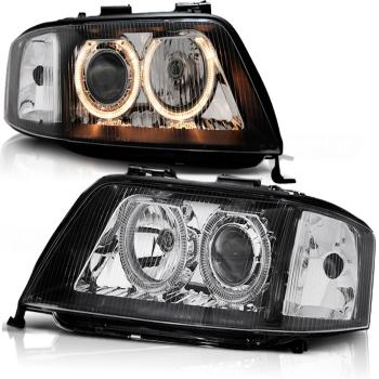 Scheinwerfer Angel Eyes für Audi A4 B6 8E Bj. 00-04 Schwarz