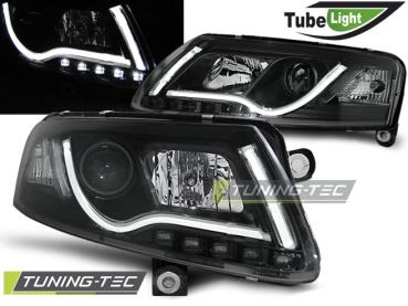 LED Tagfahrlicht Optik Scheinwerfer für Audi A6 C6 (4F) 04-08 schwarz
