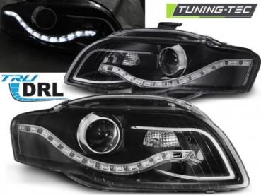 Scheinwerfer DRL LED Tagfahrlicht für Audi A4 B7 Bj. 04-08 Schwarz