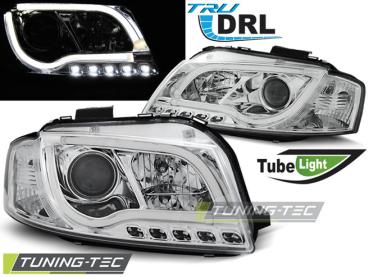 LED Tagfahrlicht Scheinwerfer für Audi A3 8P 04-08 chrom
