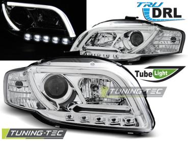 LED Tagfahrlicht Scheinwerfer für Audi A4 B7 05-08 chrom