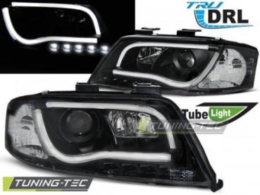Scheinwerfer DRL LED Tagfahrlicht für Audi A6 C5 4B Bj. 97-01 Schwarz LTI