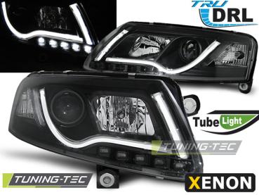 XENON LED Tagfahrlicht Scheinwerfer für Audi A6 C6 (4F) 04-08 schwarz