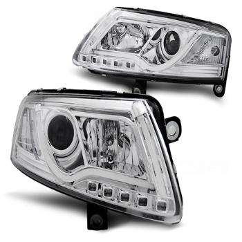 Scheinwerfer DRL LED Tagfahrlicht für Audi A6 C6 4F Bj. 04-08 Chrom LTI