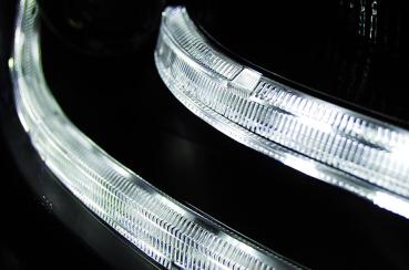LED Tagfahrlicht Scheinwerfer für Audi A4 B8 08-11 schwarz