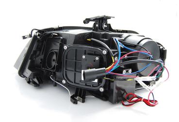 LED Tagfahrlicht Scheinwerfer für Audi A4 B8 08-11 schwarz