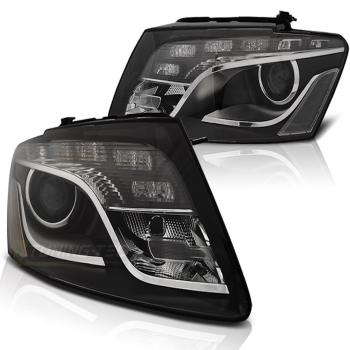 LED Tagfahrlicht Scheinwerfer für Audi Q5 (8R) 08-12 schwarz