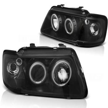 CCFL Angel Eyes Scheinwerfer für Audi A3 (8L) 96-00 schwarz