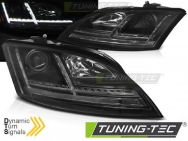 Scheinwerfer DRL LED Tagfahrlicht für Audi TT 8J Bj. 06-10 Schwarz