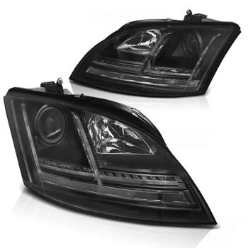 Scheinwerfer DRL LED Tagfahrlicht für Audi TT 8J Bj. 06-10 Schwarz
