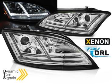 XENON LED Tagfahrlicht Scheinwerfer für Audi TT 8J 06-10 chrom
