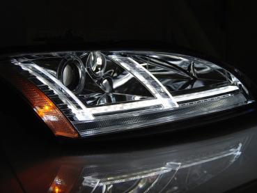XENON LED Tagfahrlicht Scheinwerfer für Audi TT 8J 06-10 chrom