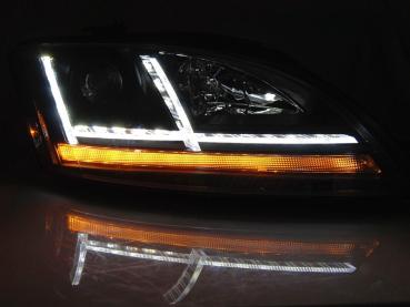 XENON LED Tagfahrlicht Scheinwerfer für Audi TT 8J 06-10 schwarz