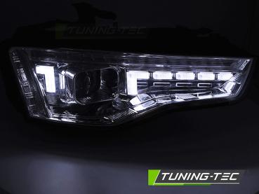 Voll LED Scheinwerfer Tagfahrlicht für Audi A5 8T 8F Facelift Bj. 11-16 Chrom