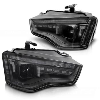 Voll LED Scheinwerfer Tagfahrlicht für Audi A5 8T 8F Facelift Bj. 11-16 Schwarz