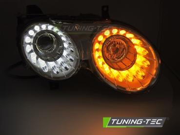 Xenon Tagfahrlicht Scheinwerfer Set für Bentley Continental GT 03-08 mit LED Blinker chrom