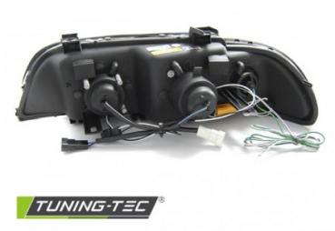 LED 3D Angel Eyes Scheinwerfer für BMW 5er E39 95-03 chrom