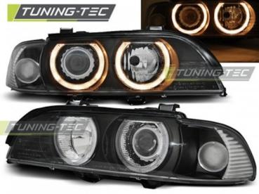 Xenon Scheinwerfer Angel Eyes für BMW 5er E39 Bj. 95-00 Chrom