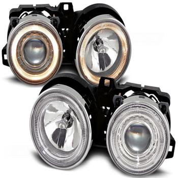 Scheinwerfer Angel Eyes für BMW 3er E30 Bj. 82-94 Chrom