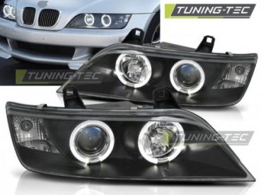 Scheinwerfer Angel Eyes für BMW Z3 Bj. 96-02 Schwarz