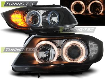 Scheinwerfer LED Tagfahrlicht Optik für VW Polo 6N Bj. 94-99 Schwarz