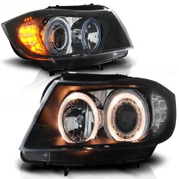 Scheinwerfer LED Tagfahrlicht Optik für VW Polo 6N Bj. 94-99 Schwarz