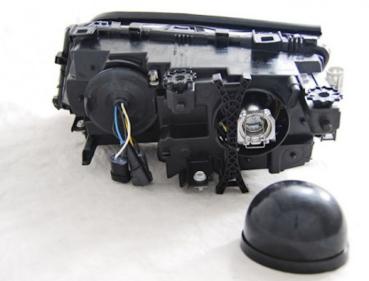 Scheinwerfer LED Angel Eyes für BMW 3er E46 Limo Touring Bj. 01-05 Schwarz
