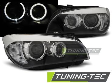 LED Angel Eyes Scheinwerfer für BMW X1 E84 10/09-12 schwarz
