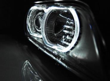 Xenon LED Angel Eyes Scheinwerfer für BMW 5er E39 Facelift 95-03 schwarz