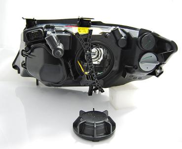 Scheinwerfer Angel Eyes für BMW E90/E91 Bj. 03/2005-2008 Schwarz weiße LED Ringe