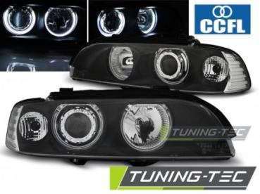 Scheinwerfer CCFL Angel Eyes für BMW 5er E39 Bj. 95-00 Schwarz